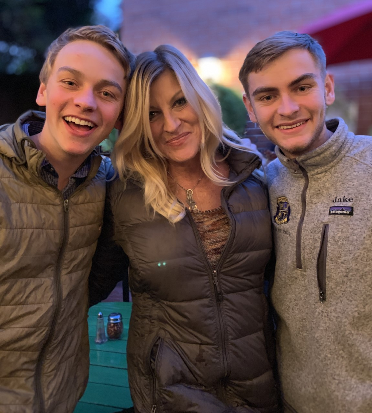 The author and her two kids.