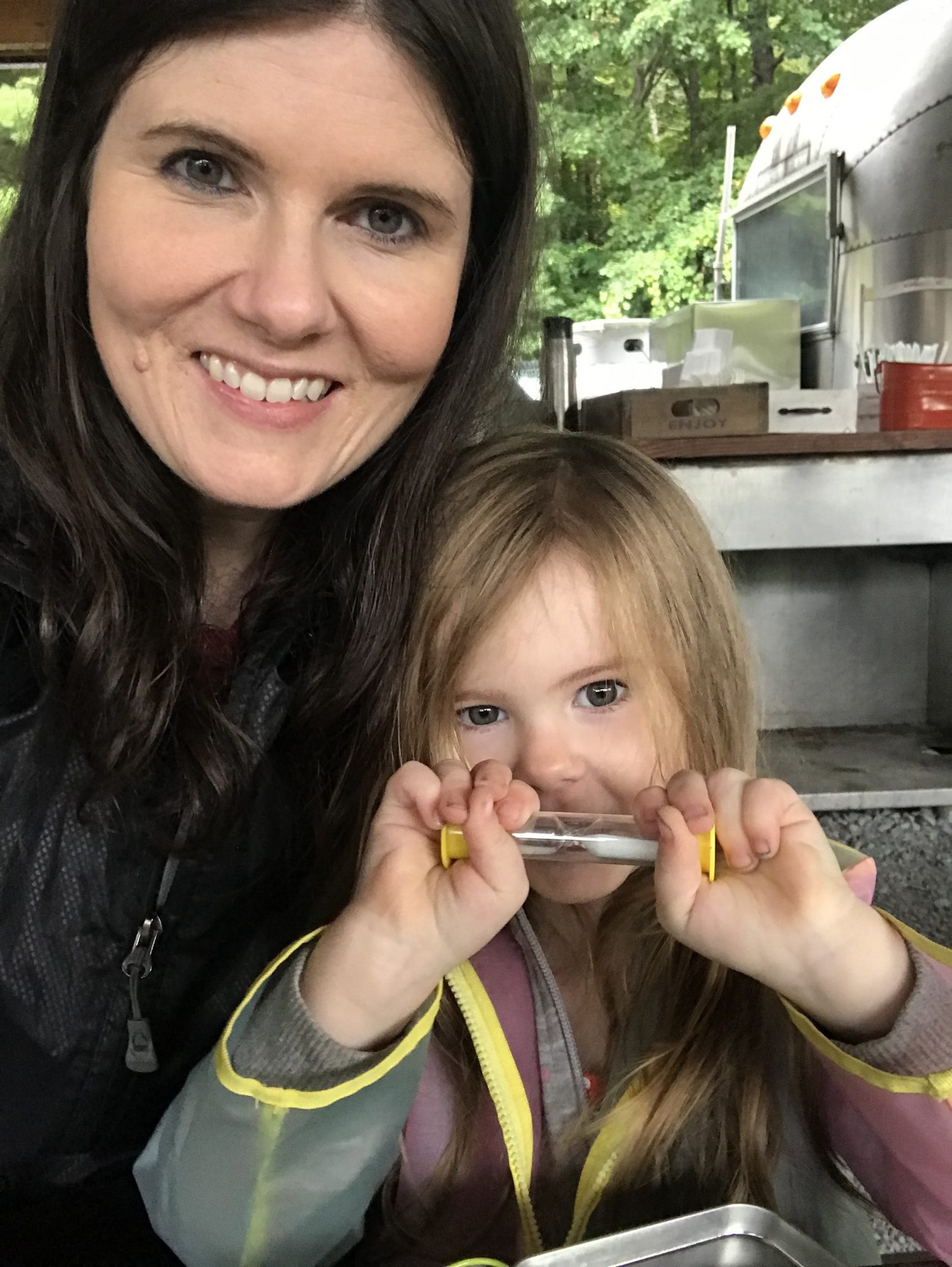 Julia Dennison and Daughter Esme