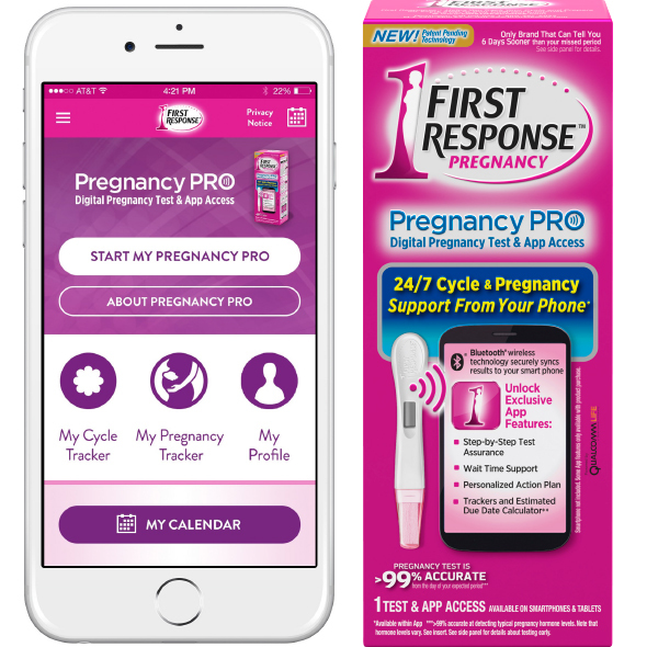 First Response Pregnancy Pro test and app