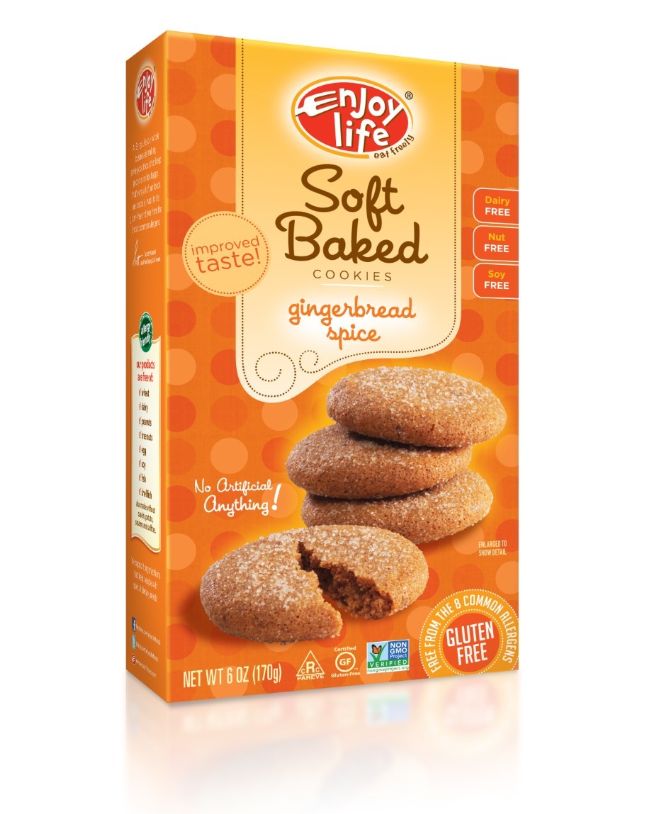 enjoy life foods gingerbread spice soft baked cookies