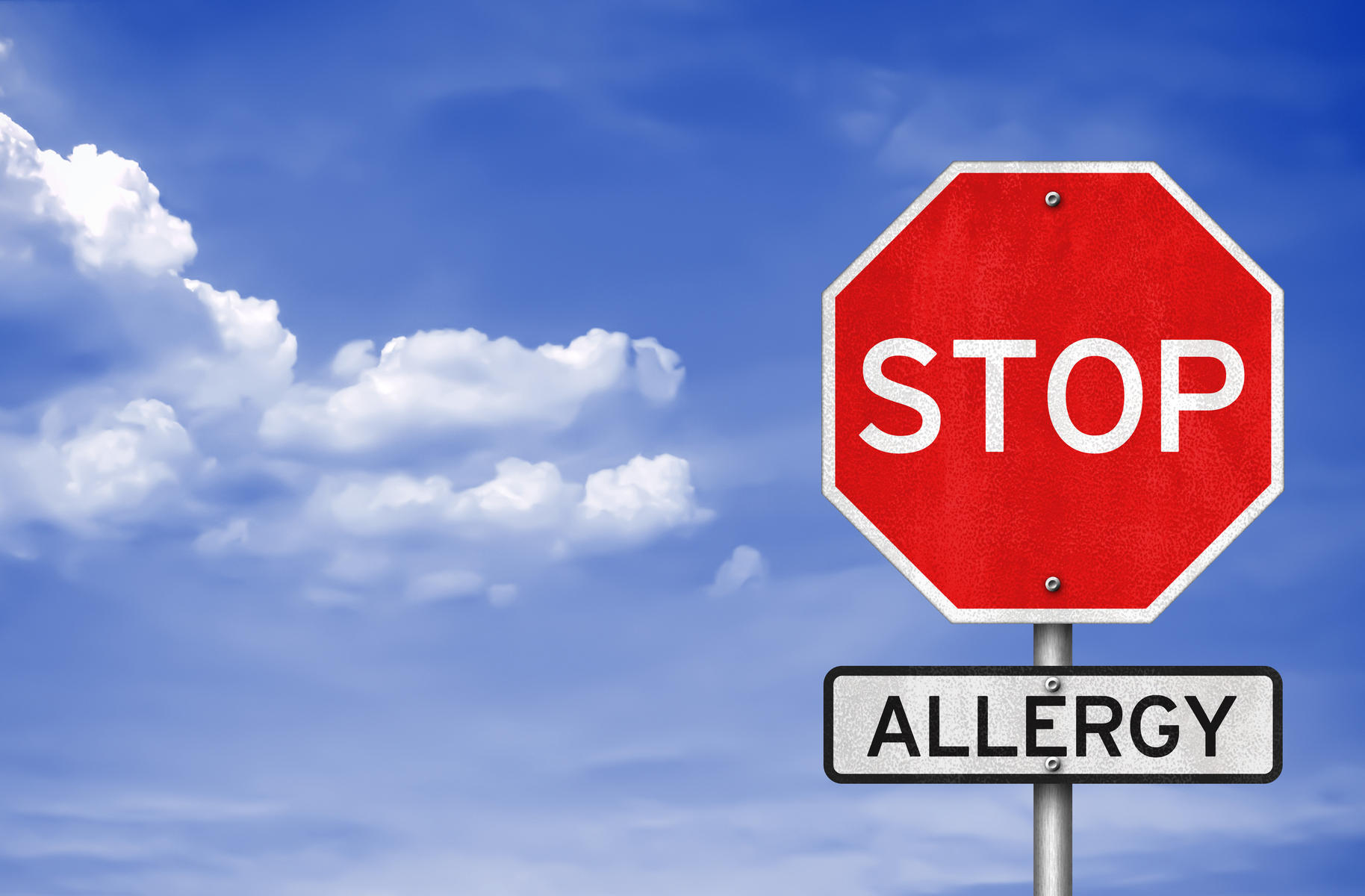 Allergy STOP sign