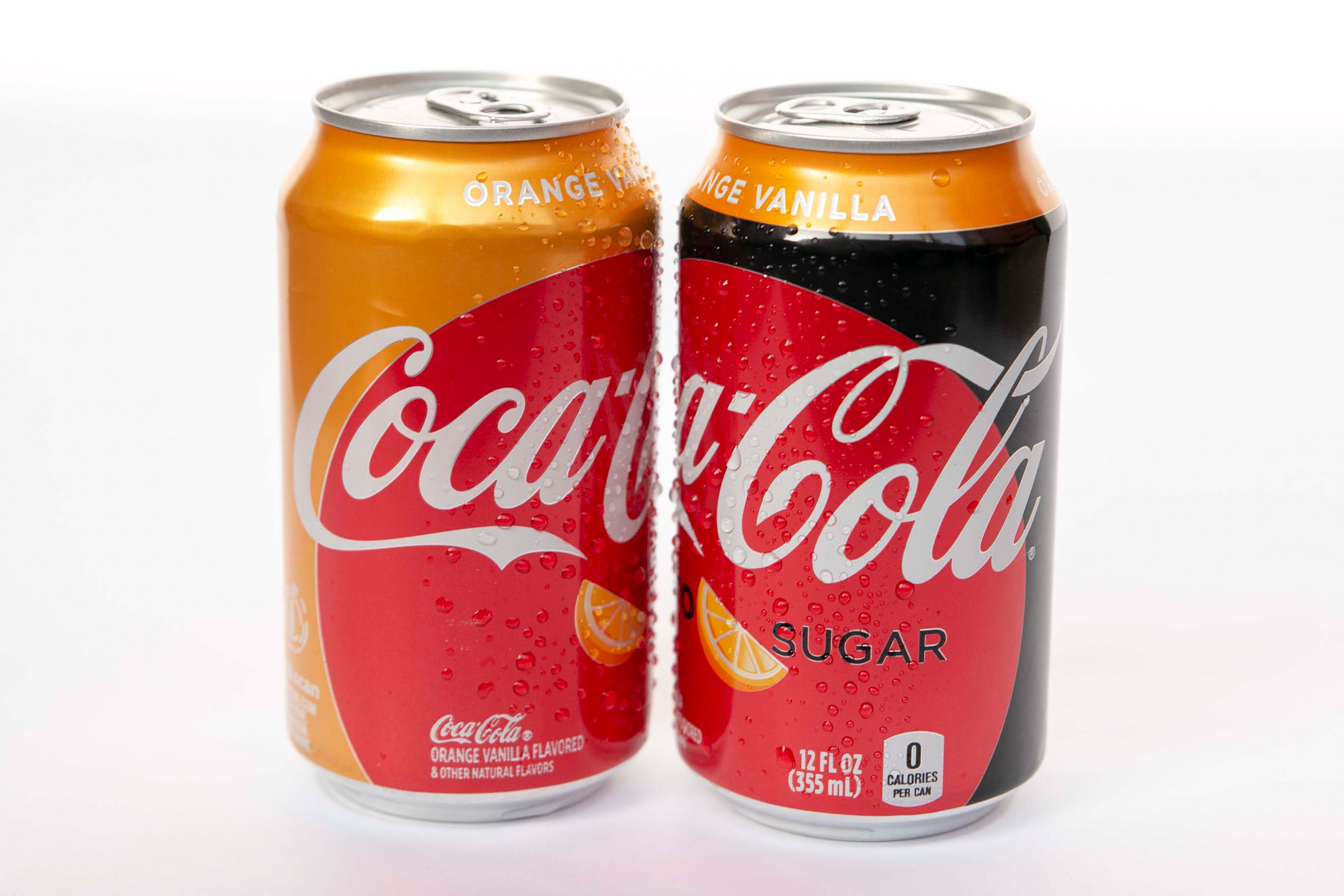 Orange Vanilla Coca Cola Cans Flavored Coke