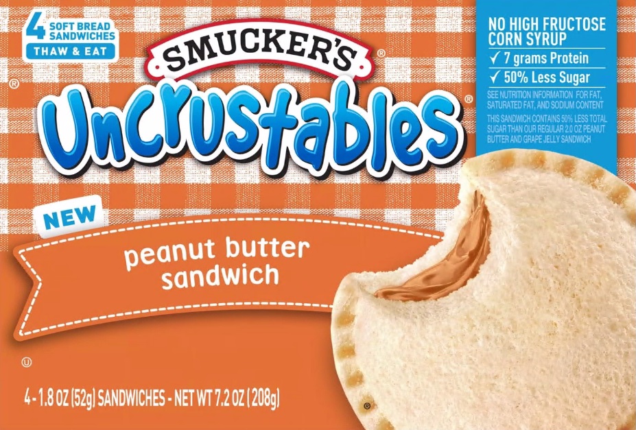 Smuckers Uncrustables Peanut Butter Sandwich