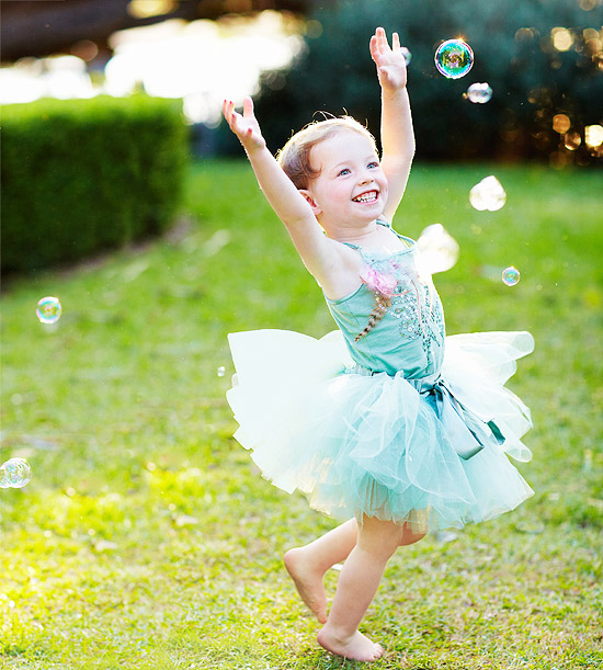 Child playing outside