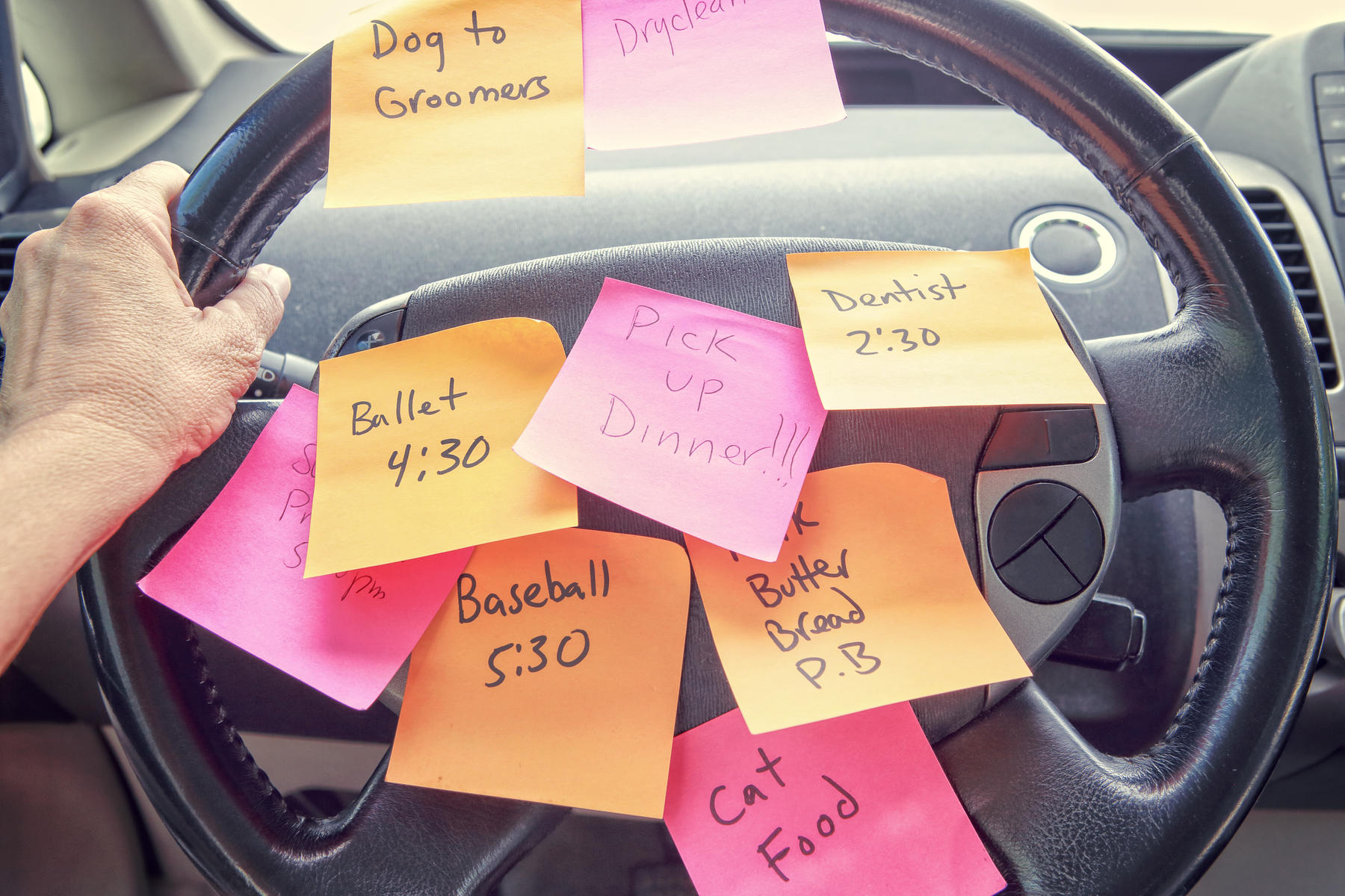 Sticky Notes Steering Wheel